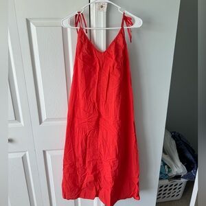 stunning h&m red/coral long dress
